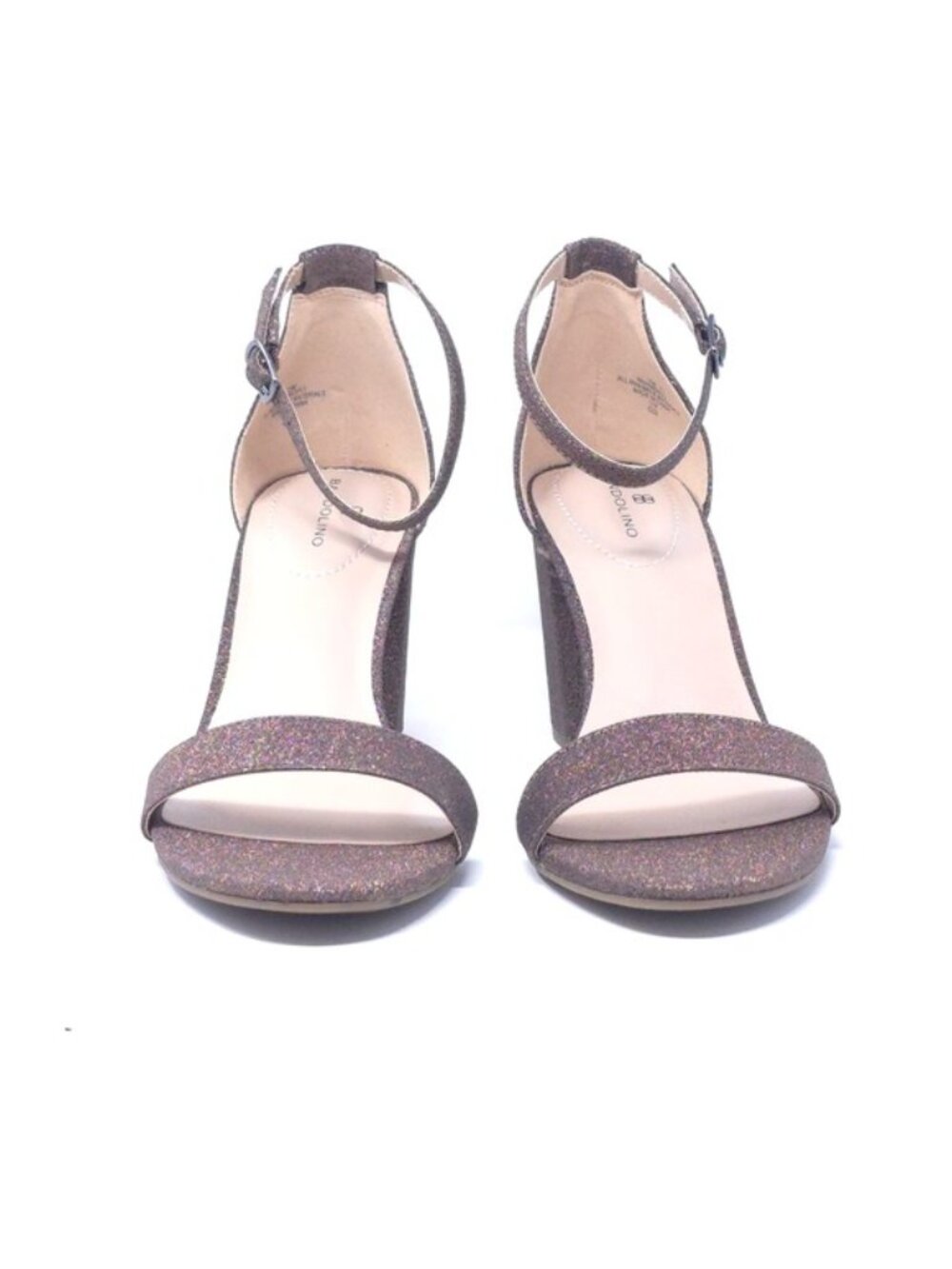 Bandolino Armory Bronze Glitter Strappy Heeled Sandals Size 10M - Picture 3 of 12
